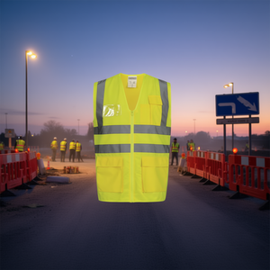 Chaleco de Alta Visibilidad SAFESTYLE ALBIN Amarillo con Pegatinas Reflectantes y Luces, Certificado ISO 20471 e ISO 13688 - Product Image 3