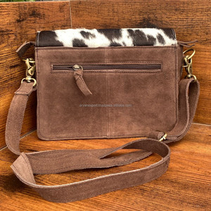 Wholesale 2024 Factory Custom Fashion Suede Leather <b>Ladies</b> Crossbody Bags Hair on Cowhide Laser Engraving Trendy Women Handbags - Product Image 5