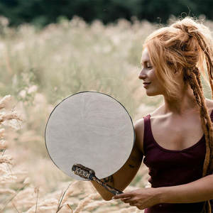 กลองไม้เพอร์คัชชั่น8นิ้วพร้อมเครื่องตีตีตีตีตีตีตีตีตีตีตีกลองบอดี้สกินพร้อมหนังแพะ - Product Image 6