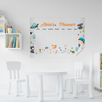 Effaceur à sec personnalisé pour les élèves à l'école et planificateur quotidien calendrier-1 matériau réutilisable et Durable en polystyrène