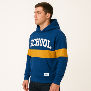 เสื้อฮู้ดผ้าโพลีเอสเตอร์แบบระเหิด100% ที่กำหนดเองระบายอากาศทนทานสำหรับฤดูหนาวสำหรับทีมโรงเรียนเครื่องแต่งกายสำหรับคลับกิจกรรมส่งเสริมการขาย - Product Image 2