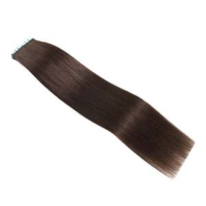 Brazilian Remy <b>Tape</b> Hair Extensions 8-30 Inches Single Drawn Weaves 1B Chocolate <b>Brown</b> - Product Image 3