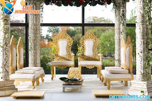 Sillas Mandap DE BODA indias rústicas y únicas, sillas Mandap elegantes fabricadas por DST EXPORTS, sillas de Ceremonia de matrimonio hindú - Product Image 2