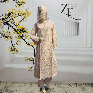 Venta al por mayor señoras listo para usar Salwar Kameez Casual traje bordado diseño ligero tela de alta calidad disponible múltiple - Product Image 1