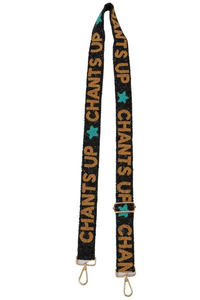 Sangle de ceinture brodée au design géométrique pour sacs à main Team Colors Gameday Ceintures de sac à main perlées - Product Image 3