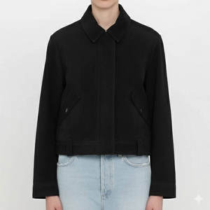 Chaqueta de Cuero de Gamuza de Primera Calidad para Mujer, Ropa Casual, Transpirable, Tejida, con Logotipo Personalizable - Product Image 1