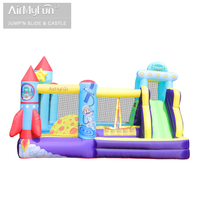 Glissade gonflable combinée en tissu Oxford épaissi de haute qualité, recommandée pour les enfants de 3 à 7 ans, souffleur inclus, idéale pour les fêtes d'anniversaire des enfants