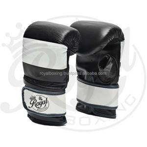 Guantes de entrenamiento de cuero para golpear Sparring Kickboxing Muay Thai-Equipo de mano para hombres y mujeres - Product Image 1