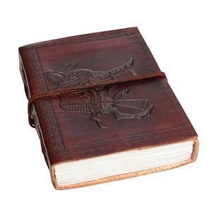 Nouveau Journal Vintage en relief chameau couverture rigide avec fil à coudre élégant cahier en cuir en cuir pour cadeau - Product Image 4