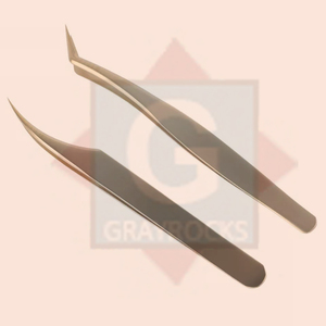 Pince à épiler pour extension de cils en acier inoxydable avec logo personnalisé Instruments de beauté Volume Ensemble de pinces à épiler pour extensions de cils - Product Image 3