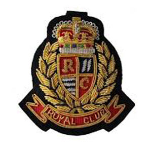 Customized Size Hand Embroidered Bullion Blazer Badge Wholesale Bullion Wire Golden Customized Hand Embroidery Badges - Product Image 6