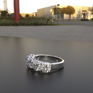 Avarta Jewellery's 18K Gold Five Star Lab Grown Diamond Ring Anillo de diamantes de calidad premium - Product Image 4