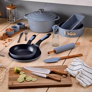 Set di padelle quadrate Bergner Optimum Copper 24x24 cm in alluminio pressofuso + set di utensili da cucina in silicone e legno da 5 pezzi - Product Image 6