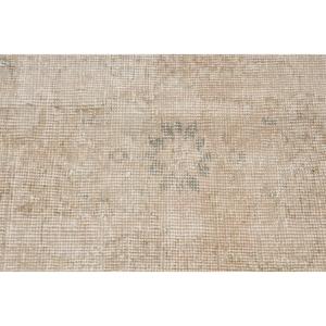 Turkish Vintage Rug 7x10.5 ft, <b>Brown</b> Oversize Camouflage <b>Wool</b> Rug - Product Image 5