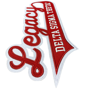 Patchs brodés en sergé de coton en gros, design découpé au laser, thermocollants, pour vêtements de sport, décorations avec badges, patchs en chenille en caoutchouc - Product Image 6