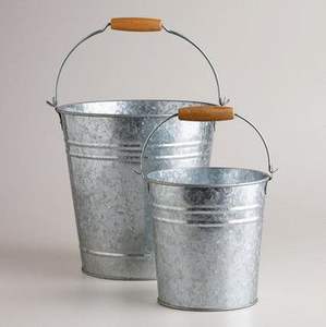 Factory Customized Stainless Steel Wine <b>Drinking</b> <b>Bucket</b> with Rope Handles Party Storage Beers Cool Ice <b>Bucket</b> Beverage Tub - Product Image 2