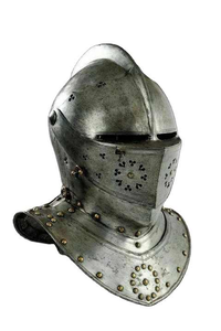 El mejor casco de caballero vikingo Medieval, regalo de Cosplay histórico listo para la batalla único para padre, Material de Metal con diseño de armadura - Product Image 3