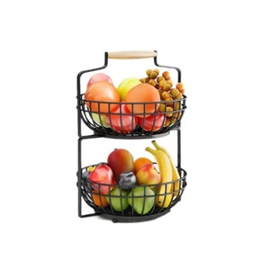 Cesta decorativa de encimera de diseño personalizado para mesa de comedor, centros de mesa, cesta de fruta, cesta de fruta de Metal de alambre - Product Image 4
