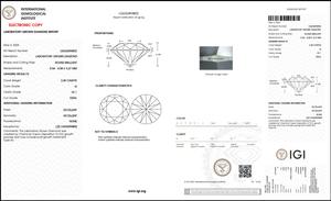 G Color VS1 Claridad Tamaño 2,40 Ct Pulido Labgrown Diamante Forma Redonda Joyería de Diamantes Sueltos - Product Image 5
