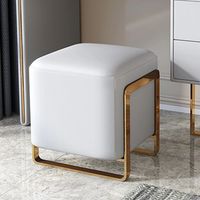 2026 Neuester Tragbarer Luxus-Metall-Ottoman-Hocker für Zuhause, Hotel, Esszimmer & Wohnzimmer – Modernes Design Fußhocker-Möbelstück