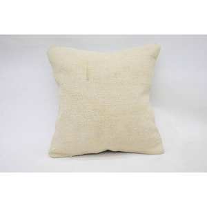 Almohada de retales Kantha de lana Beige de 12x12 pulgadas, patrón de Toile bordado Floral Vintage tejido para uso en el suelo del coche para Navidad - Product Image 1