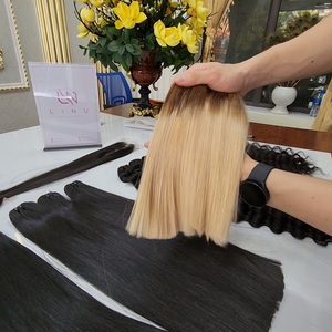 Vente en gros de paquets de cheveux humains crus 100% couleur ombre vendeurs de haute qualité paquets de cheveux humains du Vietnam - Product Image 4