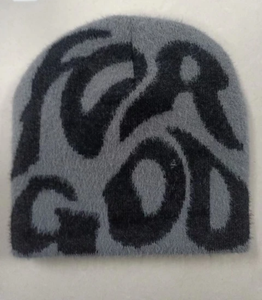 Gorro de punto Jacquard completamente personalizado, protección auditiva cálida, gorro informal y de moda, gorro con letras populares europeas y americanas - Product Image 6
