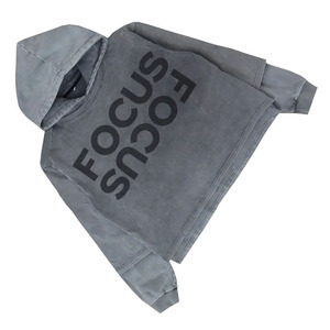 Wholesale Acid Wash Oversize Hoodies Cotton Made <b>Screen</b> Printed Logo Fashionable Hoodies For Winter - Product Image 5