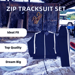 ชุดวอร์มกีฬาแบบมีซิป ดีไซน์เองได้ คุณภาพดีที่สุด ขายส่ง ราคาถูก สไตล์ฮิปฮอป ลายทาง ชุดออกกำลังกายแบบมีซิป - Product Image 6