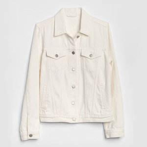 Chaqueta vaquera de mujer de aspecto elegante impresa con logotipo personalizado Chaqueta vaquera de mujer de estilo bolsillo de manga larga Chaqueta vaquera de invierno de calle alta OEM Shearing - Product Image 5