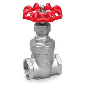Vanne à opercule filetée en acier inoxydable CF8M DN15-DN100 PN10 PN16 - avec volant pour eau, huile, gaz - Product Image 1