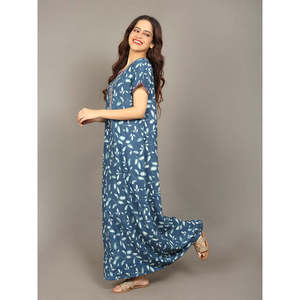 Evolove – Nuisette longue en viscose Liva pour femme, super douce et confortable, style décontracté, avec poches, boutonnée, fermeture à cordon, 3XL, 3 pièces - Product Image 5