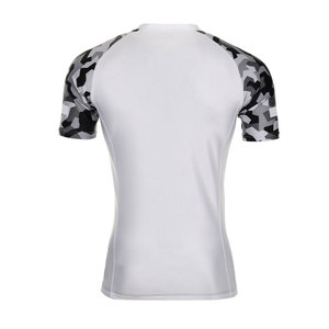 T-shirt de compression pour homme à prix réduit, personnalisable avec logo, en Spandex/Polyester, léger, séchage rapide, haut de sport - Product Image 3