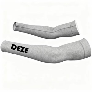 Customizable Multi Color Cycling Arm Sleeves QuickDry Breathable Ergonomic Fit Design Deep <b>Navy</b> Style Performance UV Arm Warmers - Product Image 2
