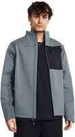 Veste bomber softshell pour homme, service OEM personnalisé, coupe-vent et respirante, broderie sur le devant, design décontracté, hiver