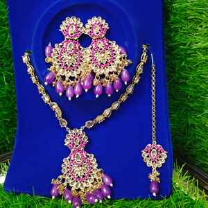 Conjunto de Joyería Afgana Ligera Hecha en Fábrica Profesional, el Mejor Fabricante de Joyería Multicolor para Bodas, Estilo Clásico para Novias - Product Image 1