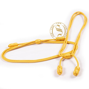 Sangles d'uniforme de fil de lingot de cordon de chapeau en soie sur mesure pour le chapeau fabriqué au Pakistan - Product Image 6