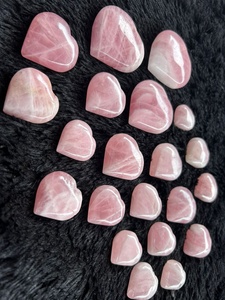 Corazón de Cuarzo Rosa Natural Pulido, Cristal Curativo para Regalos, Meditación, Reiki, Chakra, Energía del Amor, Venta al por Mayor - Product Image 5