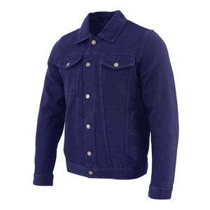 Chaqueta vaquera ajustada con cuello vuelto para hombre, superventas, de alta calidad, a prueba de viento y transpirable, nuevo diseño personalizado a la moda - Product Image 2