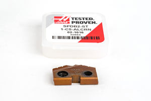 Inserto de Broca Plana de Acero Inoxidable C5 de 1 Pulgada de Diámetro, Recubrimiento AlCrN, Tamaño 2, para Aplicaciones en Acero Inoxidable - Product Image 2