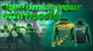Custom Printed Winter <b>Men's</b> Cotton Fleece <b>Pullover</b> Hoodies with Pocket - Product Image 6