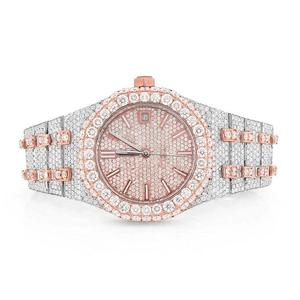 Reloj de Acero Inoxidable con Movimiento Mecánico Automático de Alto Brillo, Diamantes Moissanite con Acabado Helado para una Clase Élite de Moda Premium - Product Image 1