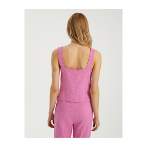 Camiseta Interior con Tirantes Anchos Muy Coloridos para Mujeres y Niñas, Ropa de Gimnasia, Tejido de Mezcla de Algodón y Viscosa - Product Image 2