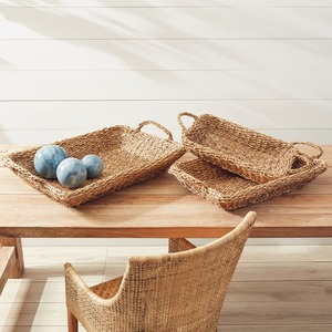 Plateau de service en herbe de mer, prix le plus bas, plateaux de service en herbe de mer, contenants décoratifs pour aliments et boissons - Product Image 4