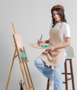 Oren Sport ผ้ากันเปื้อน2กระเป๋า AP04พรีเมี่ยมสำหรับทุกเพศผ้ากันเปื้อนโพลีเอสเตอร์แบบเรียบ220gsm - Product Image 3