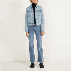 wholesale custom made new design <b>women's</b> denim <b>jacket</b> with top quality denim fabric quick dry breathable <b>jacket</b> with custom logo - Product Image 5