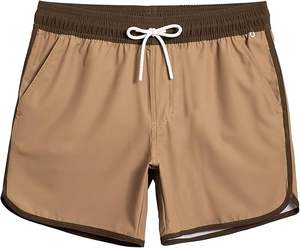 Pantalones cortos de entrenamiento de 5 pulgadas para hombre, pantalones cortos atléticos de secado rápido para gimnasio, correr, con bolsillos de malla, patrón sólido, estilo informal, ecológico - Product Image 3