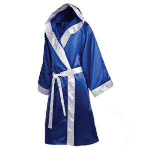 Vestidos de boxeo de manga larga con capucha de satén de seda de alta calidad Unisex hombres mujeres logotipo personalizado estampado bata de satén adultos - Product Image 6