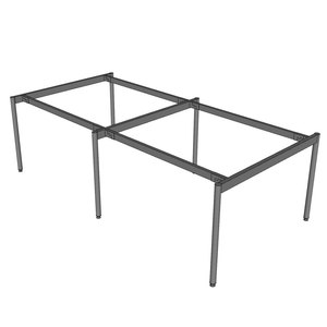 Mesa Industrial Modular para 4 Personas con Patas de Acero 240x120cm - Sistema OMA II HCOM211 - Product Image 4