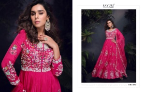 Venta caliente Chinon con Secuencia de trabajo manual y bordado Traje Mujer Fabricante de moda de la India a la tarifa más baja - Product Image 3